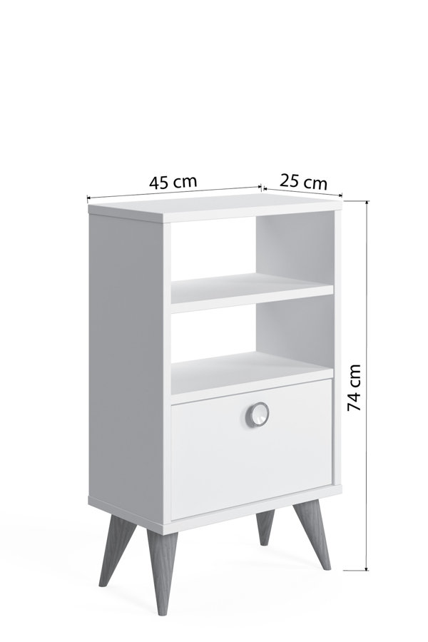 Blue Elephant Manufactured Wood Bedside Table Wayfair.co.uk